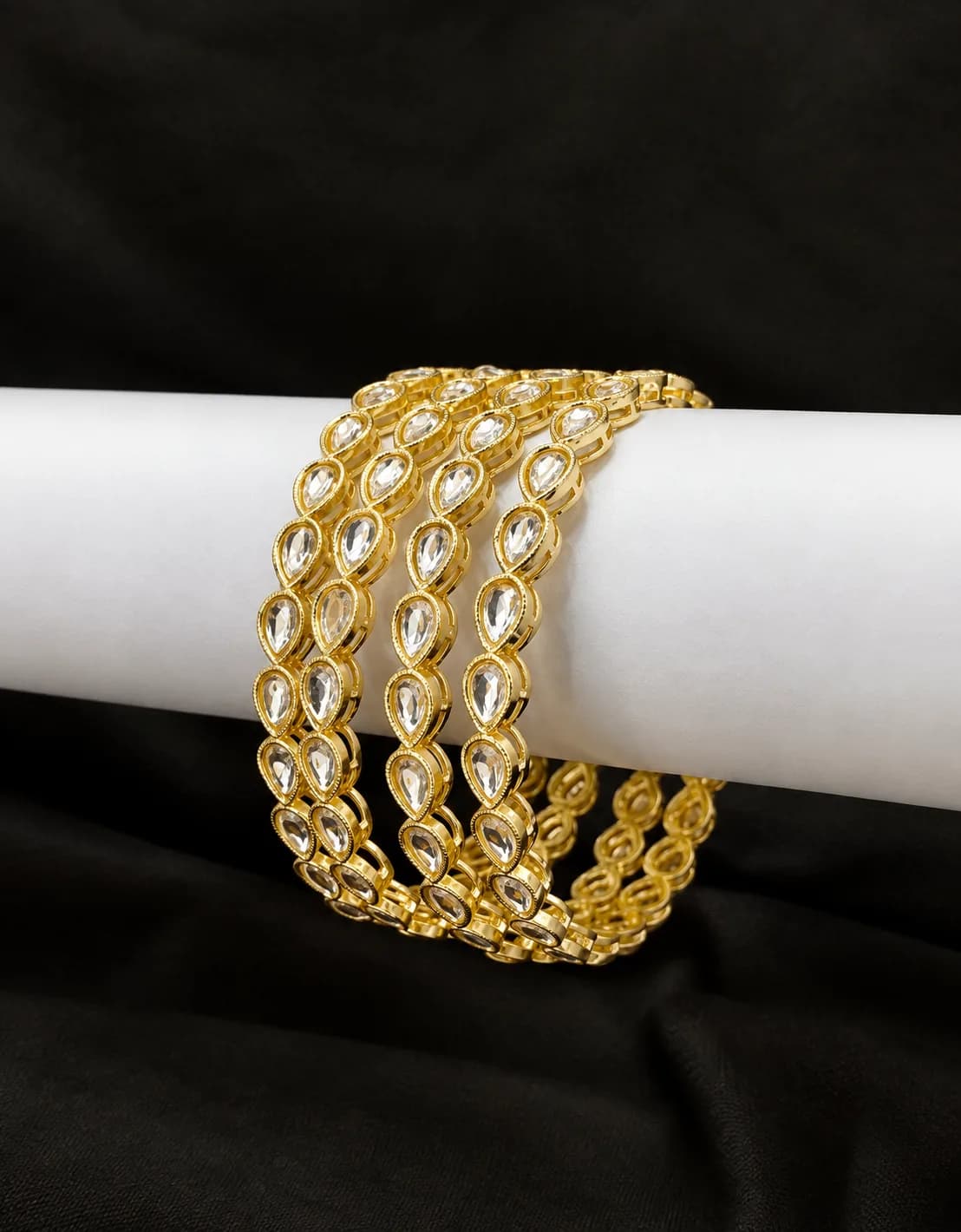 Gold Kundan Bangles — 2